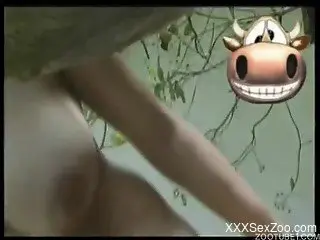 Good farm girl gives her horse a sweet blowjob in close-up