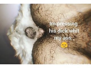 Hairy asshole dude fucked deep by a sexy creature
