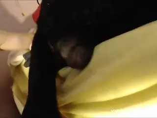 SExy gay male plays with the dog's dick in spicy cam action