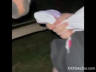 Hot guy is going to let this huge farm animal suck it