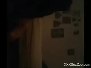 Small black animal fucking a hot lady from behind