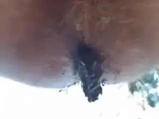 Scat porn at the farm between a man and a dog