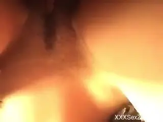Aroused female lands dog's dick in the pussy and ass