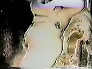 Intriguing vintage zoophilia porn between a woman and her dog