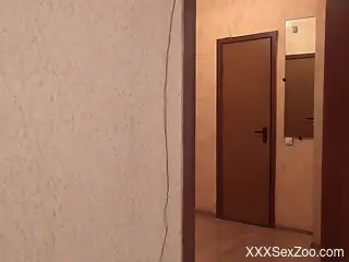 dog makes amateur woman feel great in homemade sex scenes